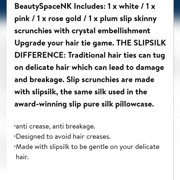 Slip Crystal Collection Skinny Hair Scrnchies - Picture 6 of 7